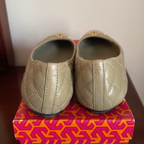 Authentic Tory Burch Kaitlin Quilted Ballet Leather Flats - Picture 3 of 6